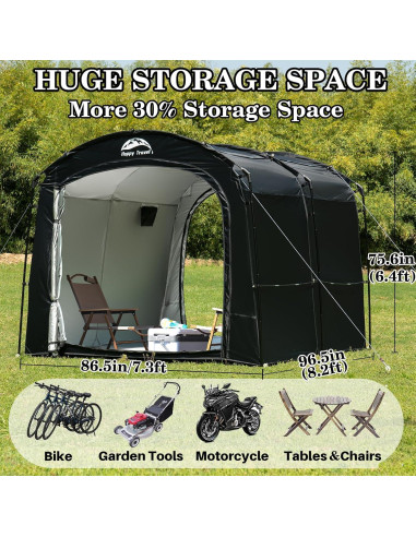 Tienda de Almacenamiento para Bicicletas Happy Travel 2.5x2.2m