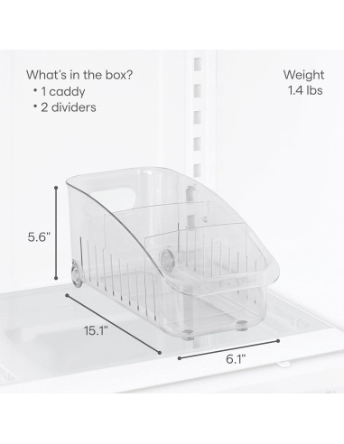 Cajón Organizador de Refrigerador YouCopia 38.35x15.49x14.22 cm