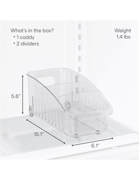 Cajón Organizador de Refrigerador YouCopia 38.35x15.49x14.22 cm