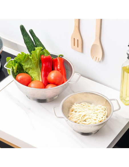 Colador de Acero Inoxidable Gulex 3QT Apto para Lavavajillas Colador de Acero Inoxidable Gulex 3QT Apto para Lavavajillas