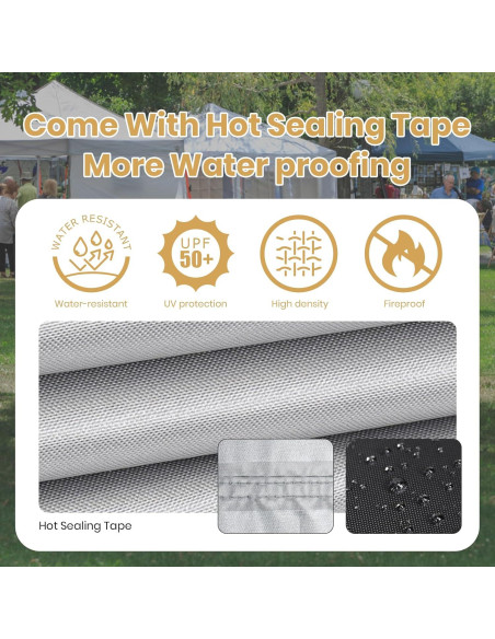 Cubierta de Toldo Leader Accessories 10x10m Impermeable UV50+