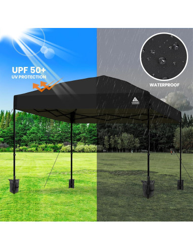 Cubierta de Toldo Leader Accessories 10x10m Impermeable UV50+