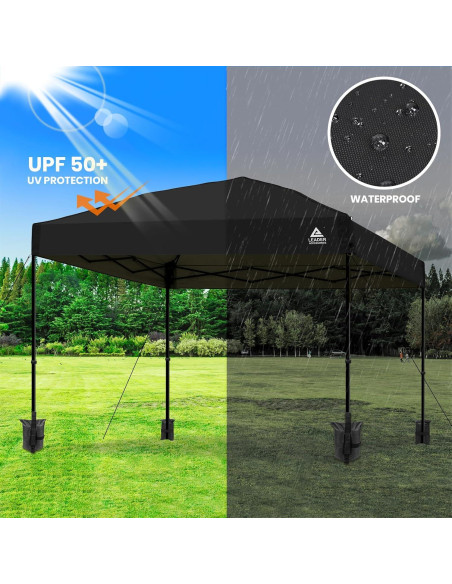 Cubierta de Toldo Leader Accessories 10x10m Impermeable UV50+