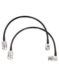 Cable Coaxial RG58 Superbat BNC Macho a SO239 30 cm - 2 Pcs