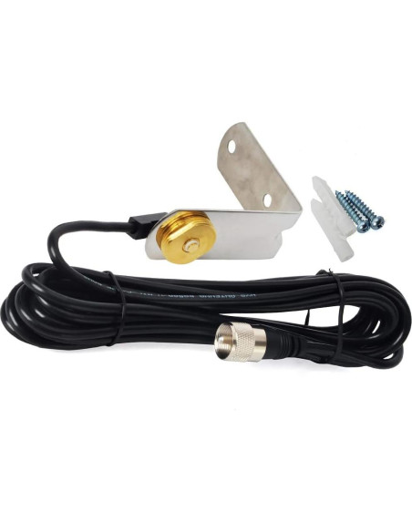 Antena UHF HYS 70cm NMO 400-470MHz con Soporte Acero Inoxidable