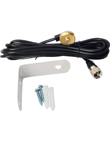 Antena UHF HYS 70cm NMO 400-470MHz con Soporte Acero Inoxidable