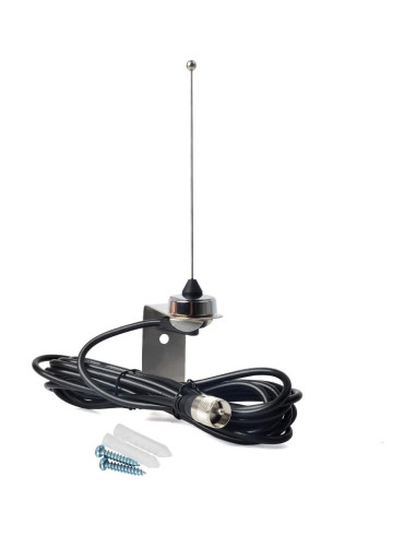 Antena UHF HYS 70cm NMO 400-470MHz con Soporte Acero Inoxidable