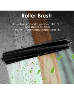 Cepillo de Rodillo de Goma 2 Piezas CHAIN PEAK para ECOVACS DEEBOT X2 2