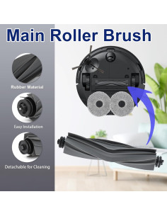 20 Piezas Accesorios para Aspiradora Robot Dreame L10s Pro Ultra 2