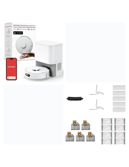 Aspiradora Robot SwitchBot K10+ Pro con Kit de Accesorios