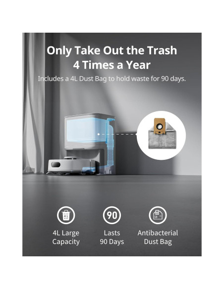 Aspiradora Robot SwitchBot K10+ Pro con Kit de Accesorios