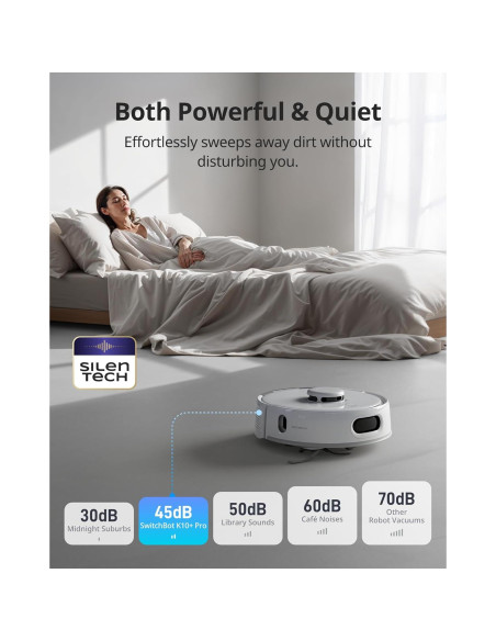 Aspiradora Robot SwitchBot K10+ Pro con Kit de Accesorios