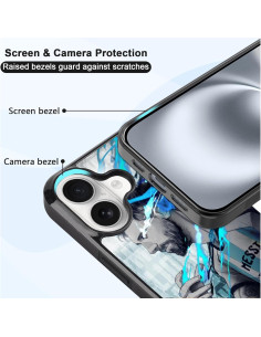 Funda de teléfono Cool Soccer Messi para iPhone 16, negra 2