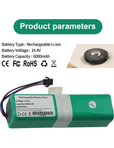 Batería de Reemplazo 6000mAh Coredy L900 L900W L900X 2