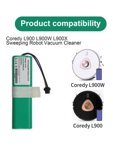 Batería de Reemplazo 6000mAh Coredy L900 L900W L900X