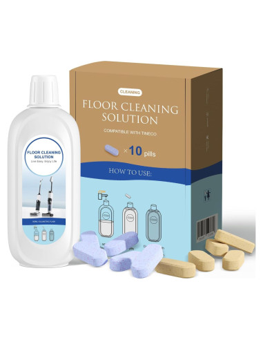 10 Botellas Limpiador de Suelos Tineco 500ml Aromas Lavanda Naranja