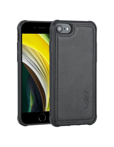 Funda Molzar MAG para iPhone SE 2022/2020/8/7/6s/6, Negra