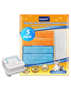 KEEPOW Almohadillas de Mopa para iRobot Braava Jet 240 - 5 Piezas