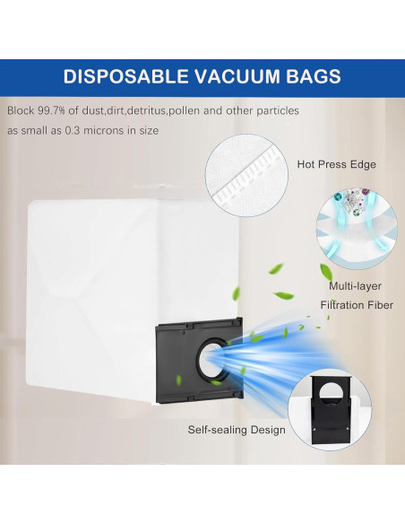 18 Piezas Repuesto Aspiradora Robot Eureka J15 Pro Ultra 18 Piezas Repuesto Aspiradora Robot Eureka J15 Pro Ultra