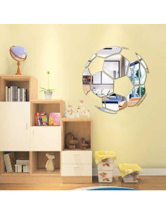 Calcomanía de Espejo 3D Ufengke 30x30 cm Decoración Deportiva 2