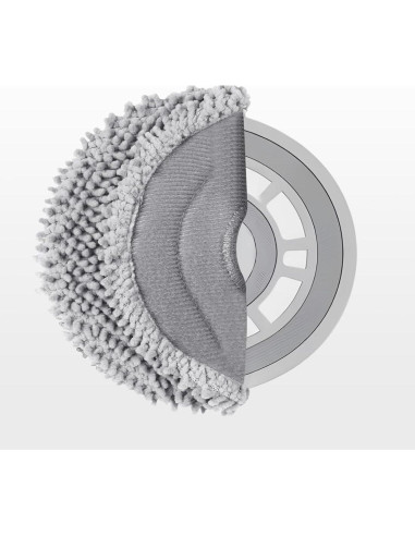 10 Almohadillas de Mopa Roborock Qrevo Curv y Edge - Microfibra