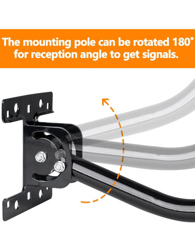 Soporte de Antena de TV Universal LFUTARI Ajustable 0.96 kg