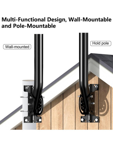 Soporte de Poste de Antena Universal Genérico 33 cm para TV y WiFi