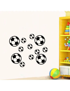 Calcomanías de Pared de Fútbol Thovorrnl - 12 Piezas PVC 2