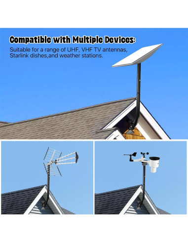 Soporte Antena Satelital Ajustable LOOKZOZO 1.76 kg Resistente