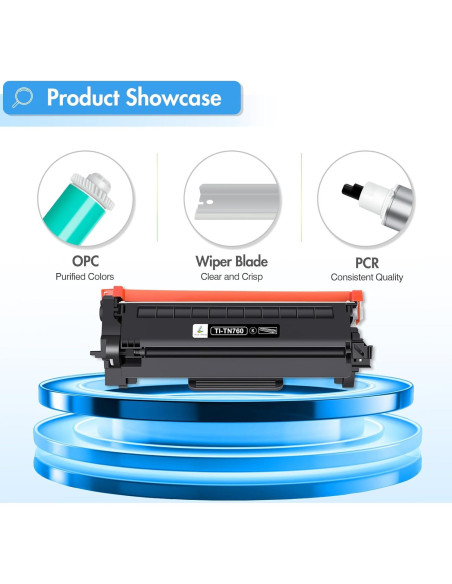 Tóner TN760 Negro Compatible Brother TN730 - 4 Paquetes