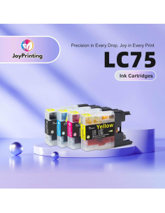 Cartuchos de tinta JoyPrinting LC75 compatibles Brother 8 unidades 2