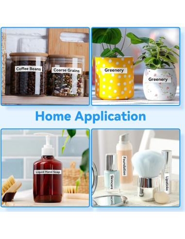 Cinta de Etiquetadora AONOMI 12mm 10PK Negra sobre Blanca