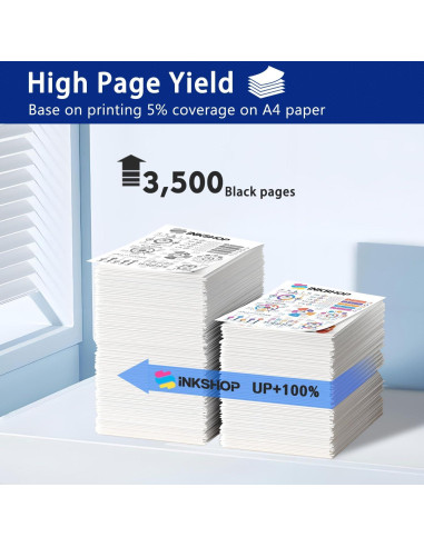 Cartucho de Tóner Negro INKSHOP TN-760 Compatible 2 Paquete