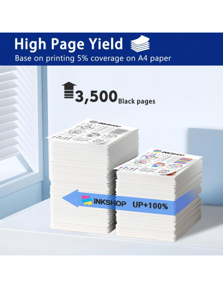 Cartucho de Tóner Negro INKSHOP TN-760 Compatible 2 Paquete