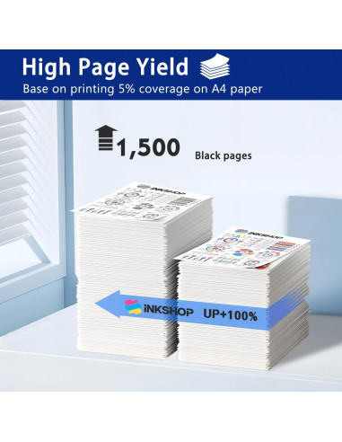 Cartucho de Tóner Negro INKSHOP TN-630 Compatible (2 Paquete)