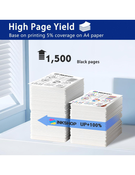 Cartucho de Tóner Negro INKSHOP TN-630 Compatible (2 Paquete)