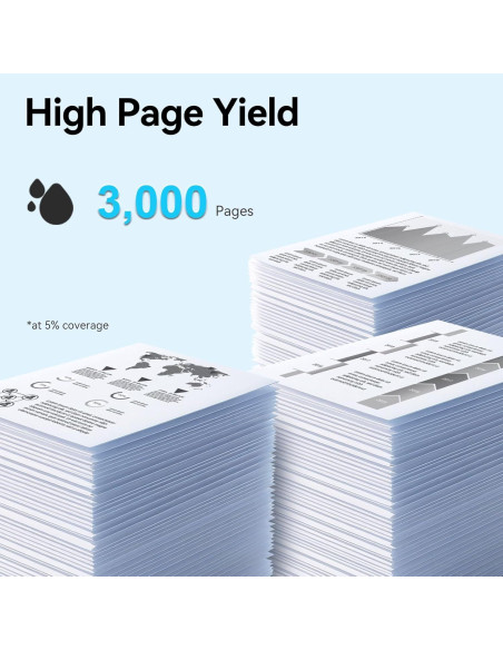 Cartuchos de Tóner Negro TN229XL Lemero Uexpect - Paquete de 2