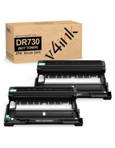 Tambor Compatible v4ink DR730 2PK para Brother HL y MFC
