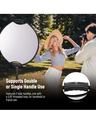 Kit de Iluminación Softbox NEEWER NK800 RGB 2x26W LED