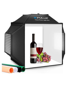 Caja de Luz PULUZ 40x40 cm con 480 LEDs y 4 Fondos