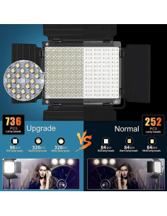 Kit de Iluminación GVM 1000D RGB con 2 Softboxes y Control Bluetooth 2