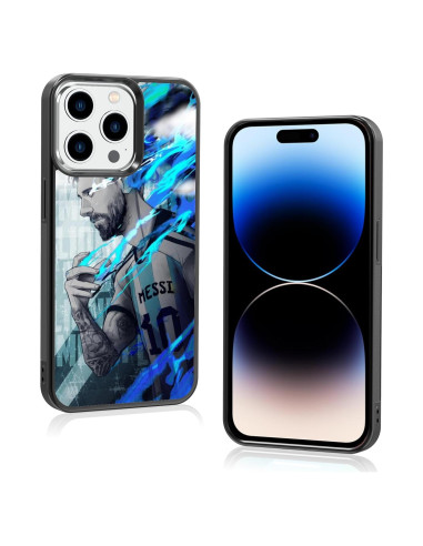 Funda de teléfono iPhone 15 Pro Onemiliayears Messi antideslizante