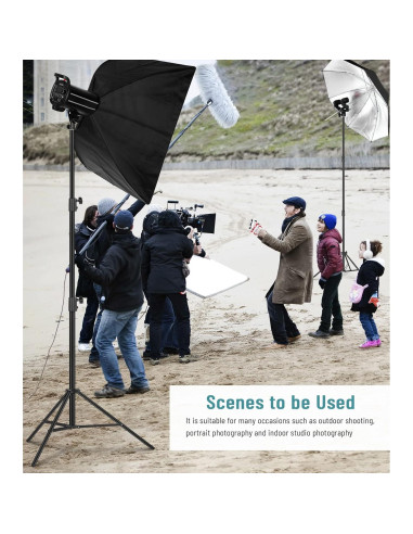 Soporte de Luz Trípode 2.8m Sdfghj Aluminio para Fotografía