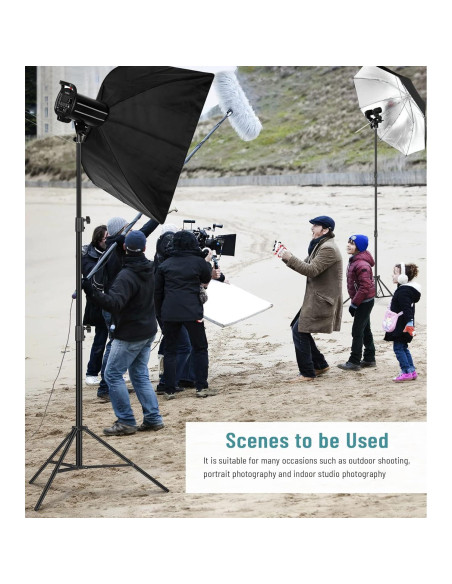 Soporte de Luz Trípode 2.8m Sdfghj Aluminio para Fotografía