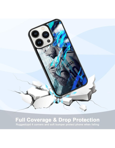 Funda de teléfono iPhone 15 Pro Onemiliayears Messi antideslizante