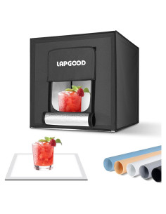 Estudio Fotográfico Portátil YouTin 40x40cm con 64 LED y 5 Fondos