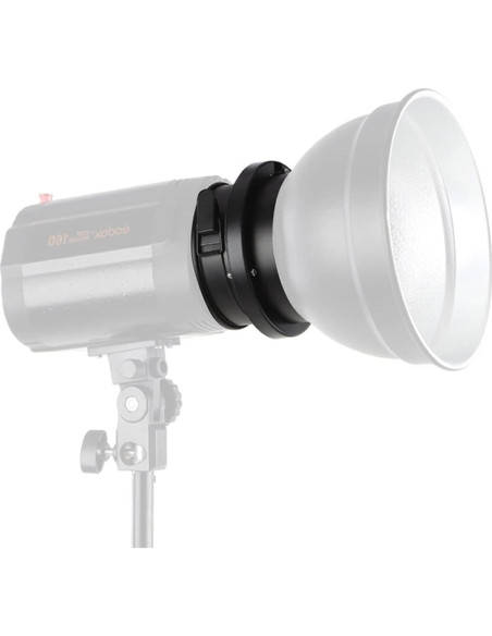 Adaptador de anillo Godox 98 mm a montaje Bowens para flashes