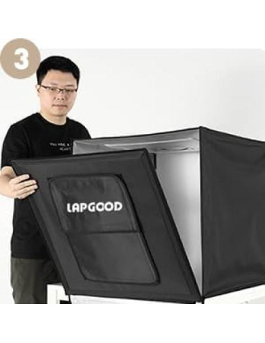 Estudio Fotográfico Portátil YouTin 40x40cm con 64 LED y 5 Fondos