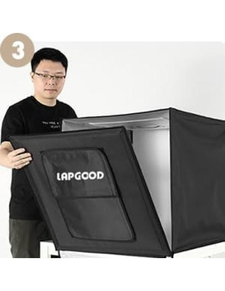 Estudio Fotográfico Portátil YouTin 40x40cm con 64 LED y 5 Fondos