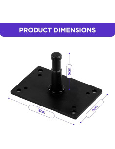 Placa de Montaje en Pared y Techo Hahawalker 5/8" 2" 2